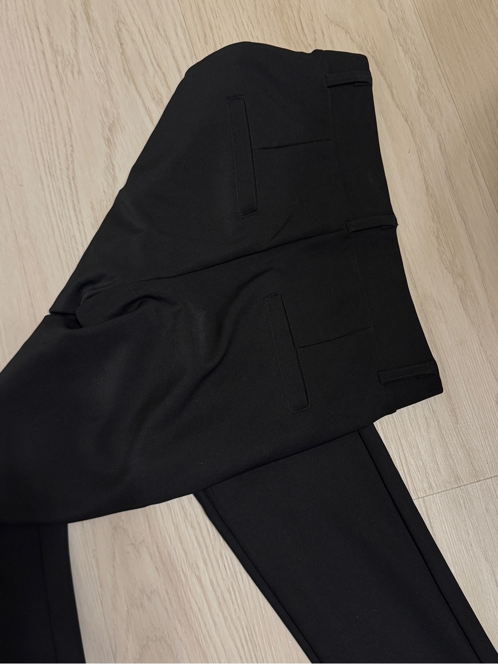 Kay Unger Black Stretch pull on pants high rise waist small s - Picture 3 of 4